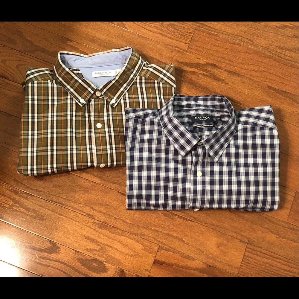 Bundle Set of 2 XXL Nautica Long Sleeve Button Down